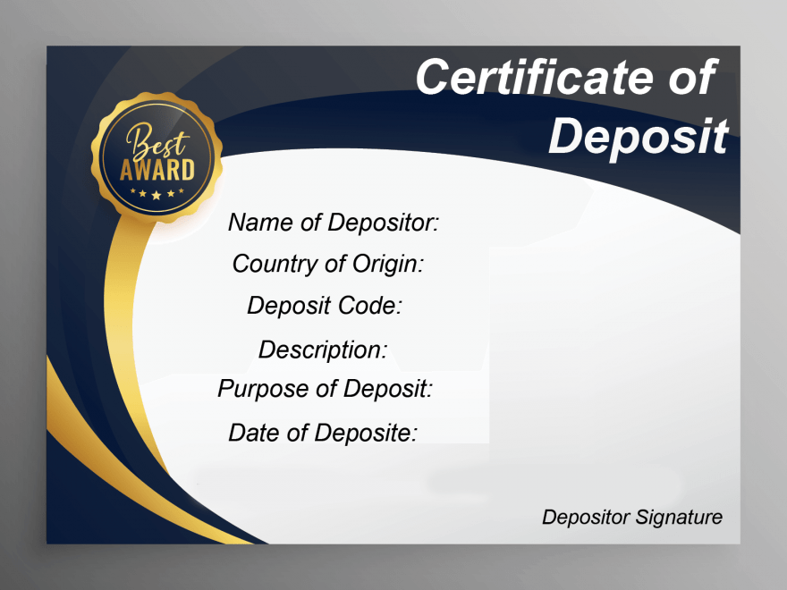 Certificate of Deposit 