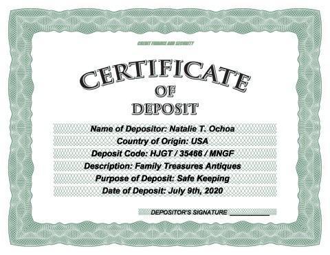 Certificate of Deposit 