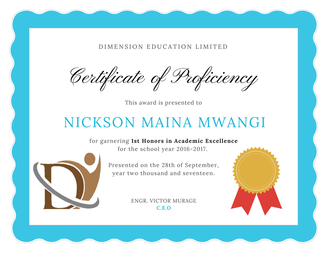  Certificate of Proficiency in Insurance