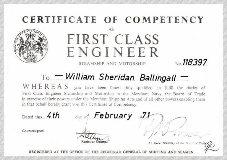 ? Free Sample Certificate of Competency Templates?