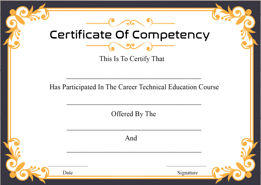 free-sample-certificate-of-competency-templates