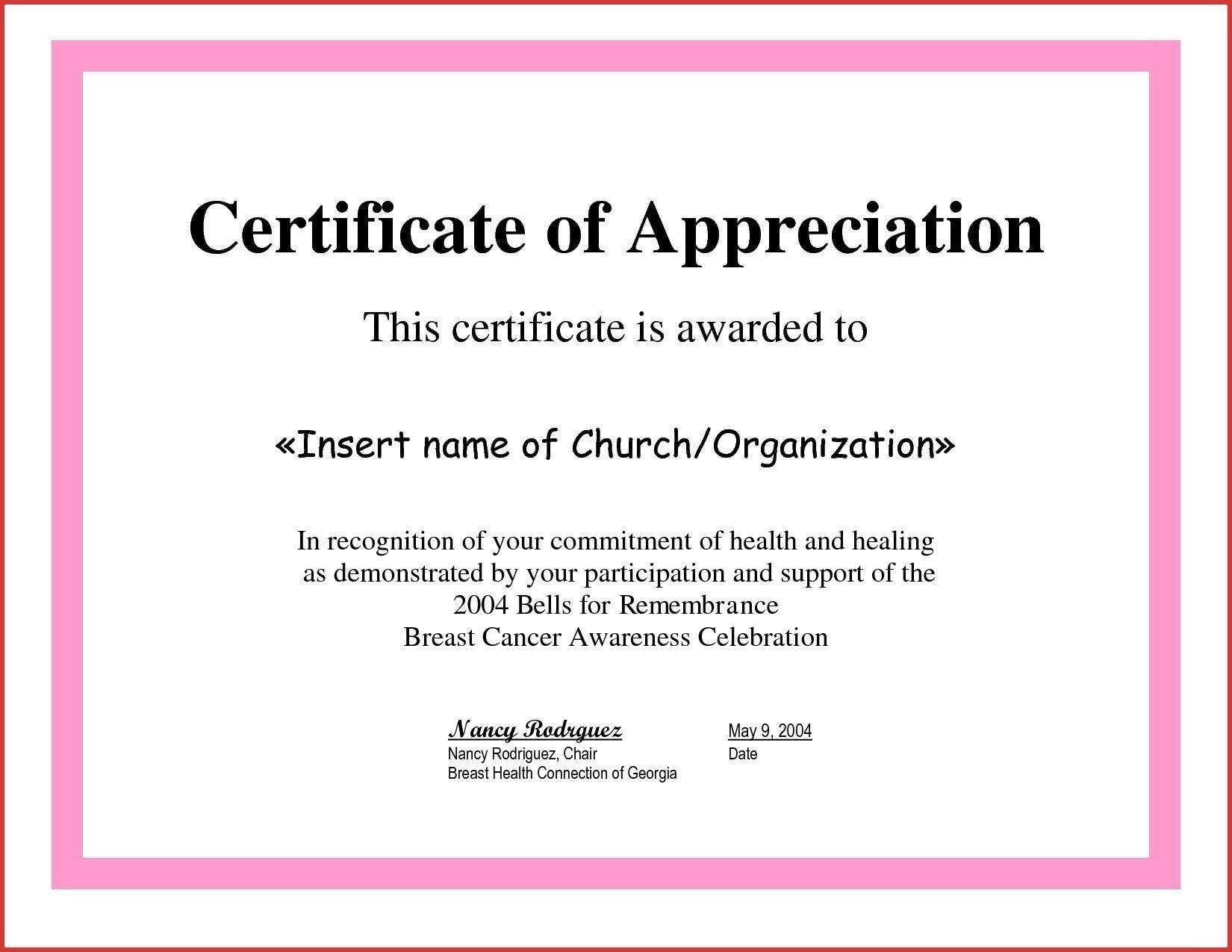 Certificate of Appreciation For Guest Speaker