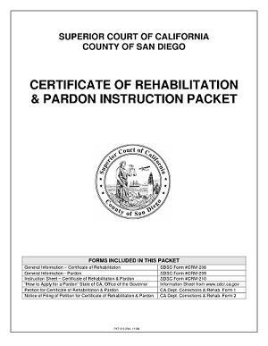 What is Certificate of Rehabilitation