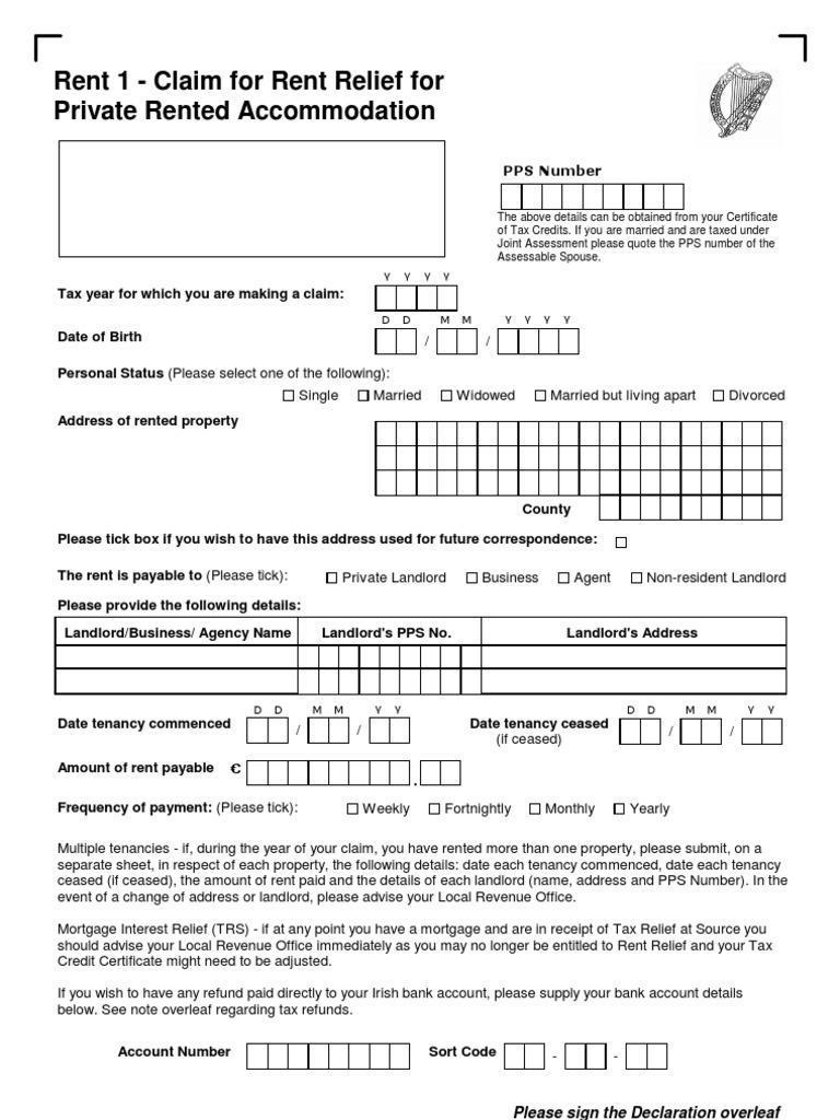 Rent Certificate 2018