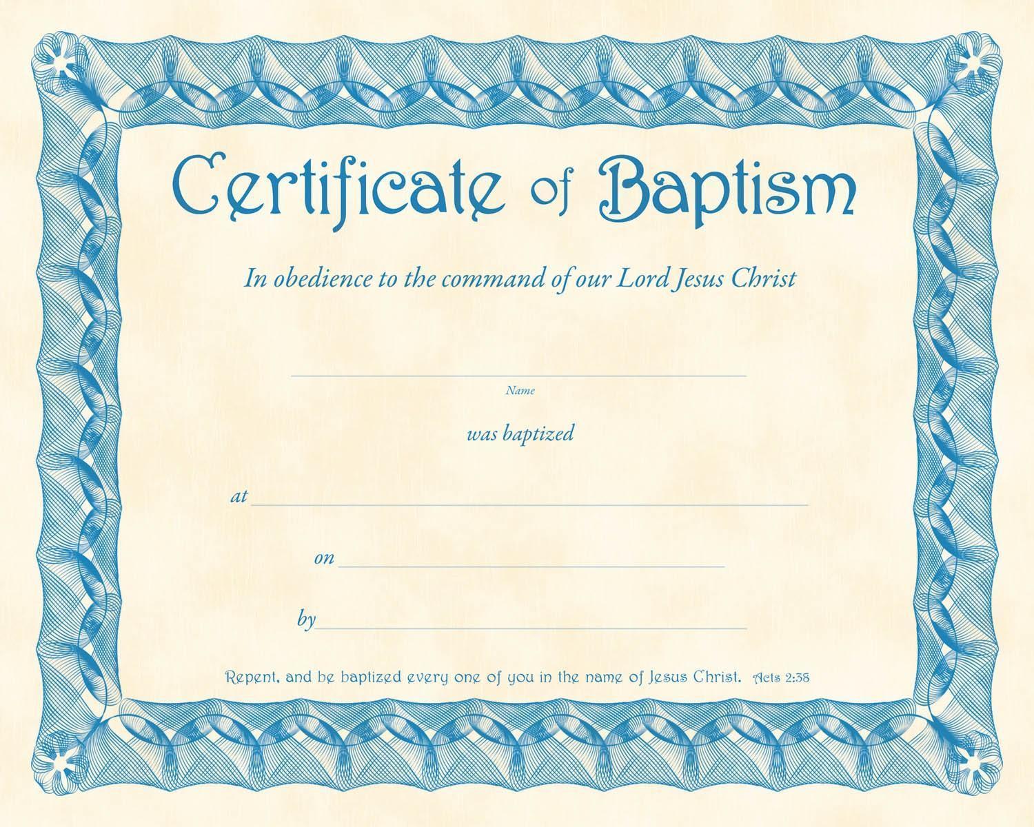 ❤️Free Sample Certificate Of Baptism form Template❤️ In Christian Baptism Certificate Template