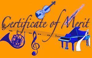 Certificate of Merit Piano