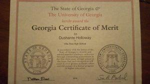 Georgia Certificate of Merit