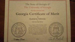 Georgia Certificate of Merit