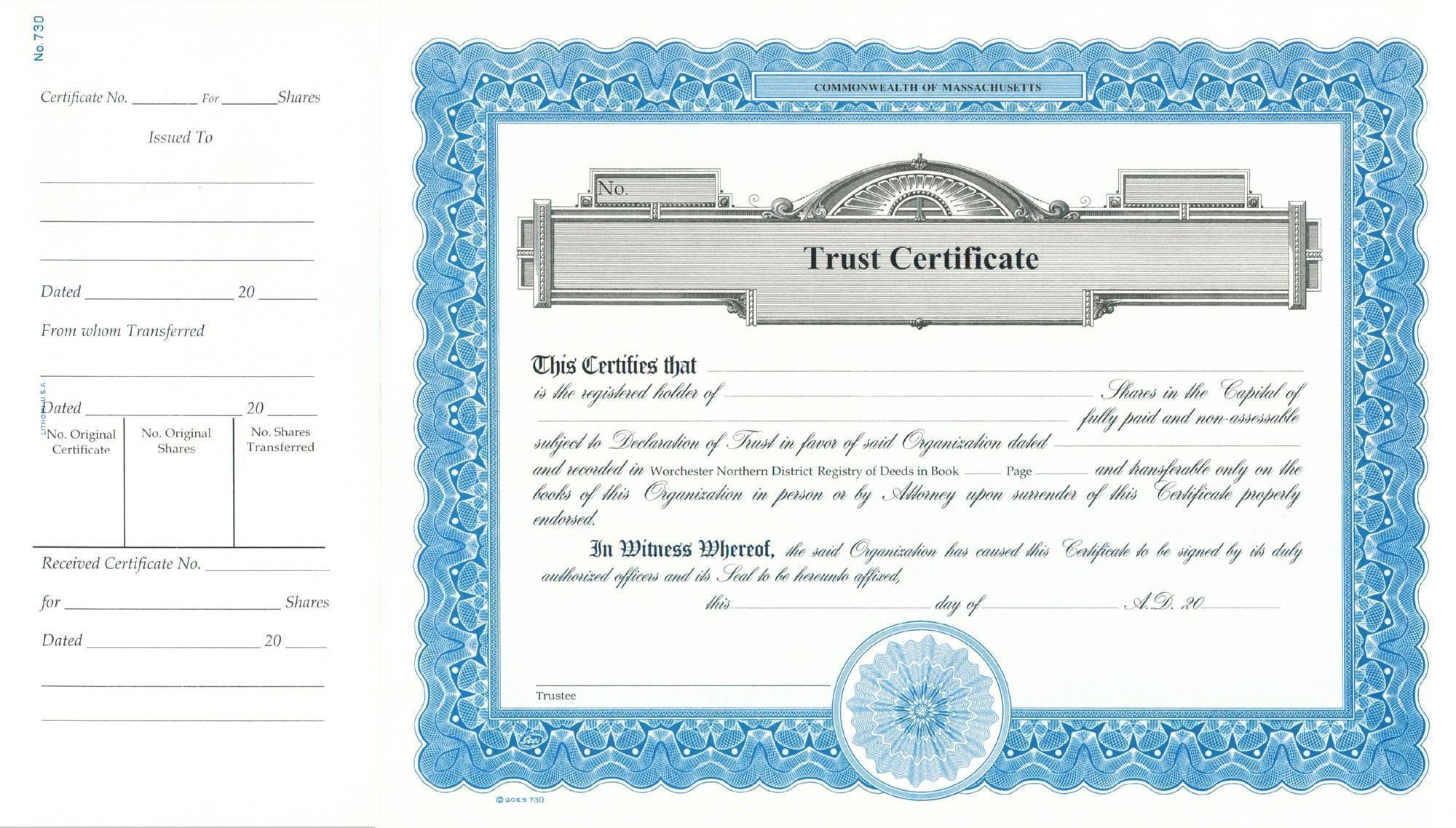 Certificate Of Trust