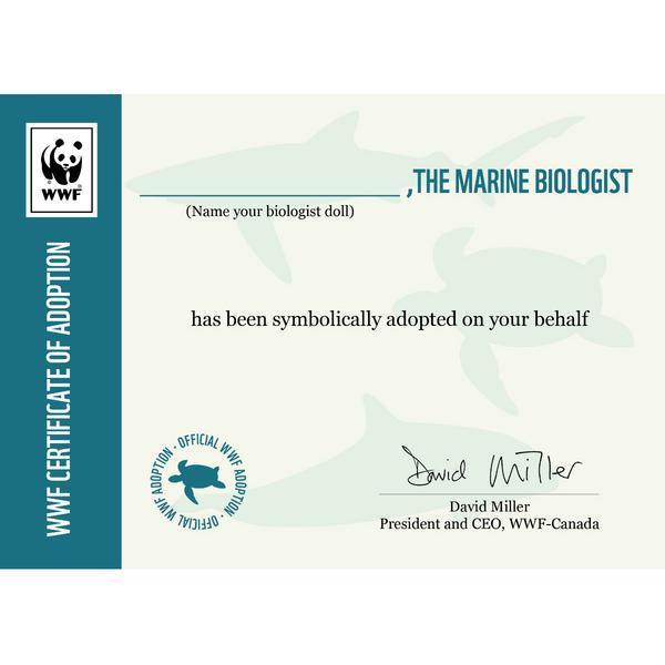 WWF Certificate of Adoption