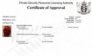 Certificate of Approval NZ