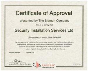 Certificate of Approval NZ