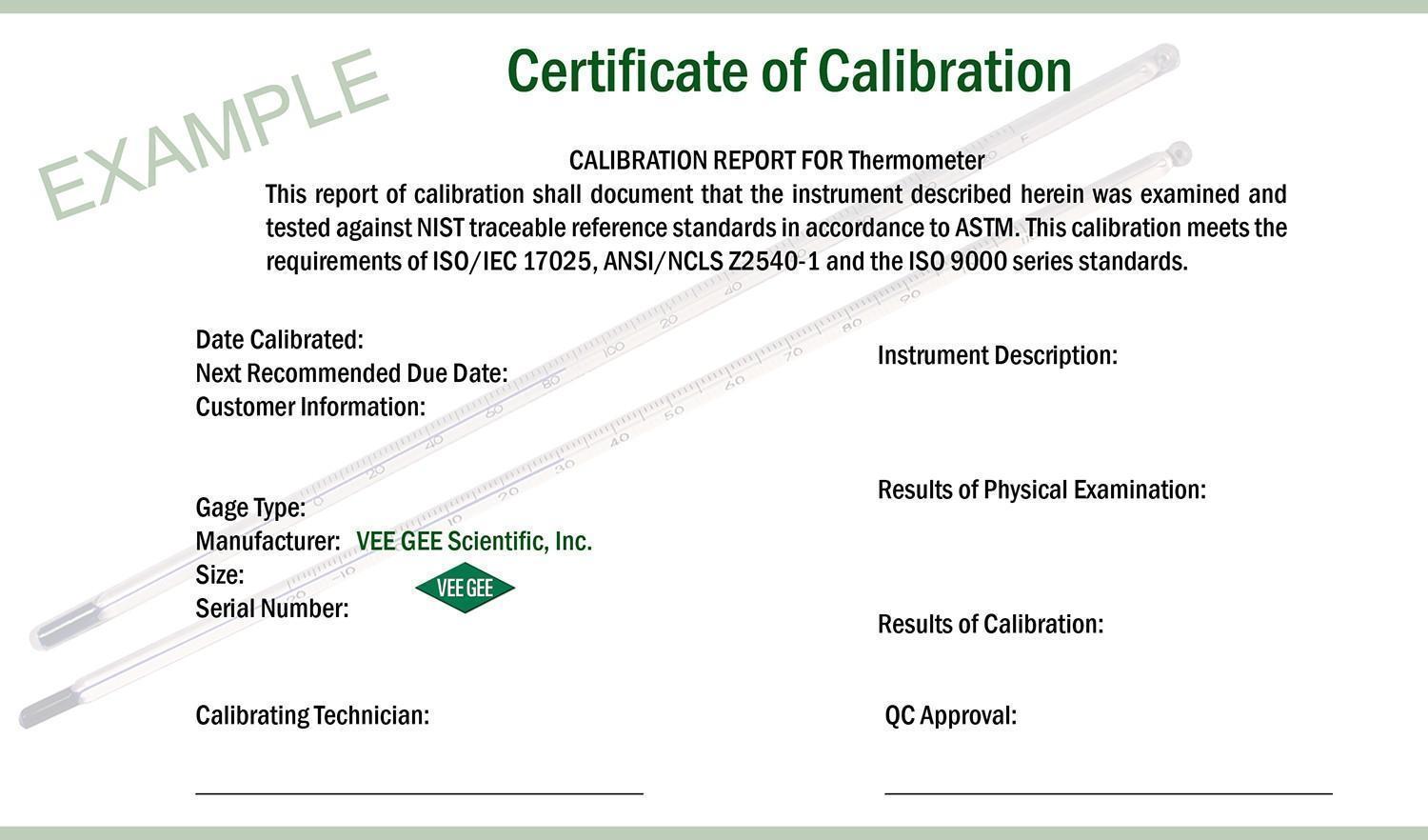 Certificate of Conformance