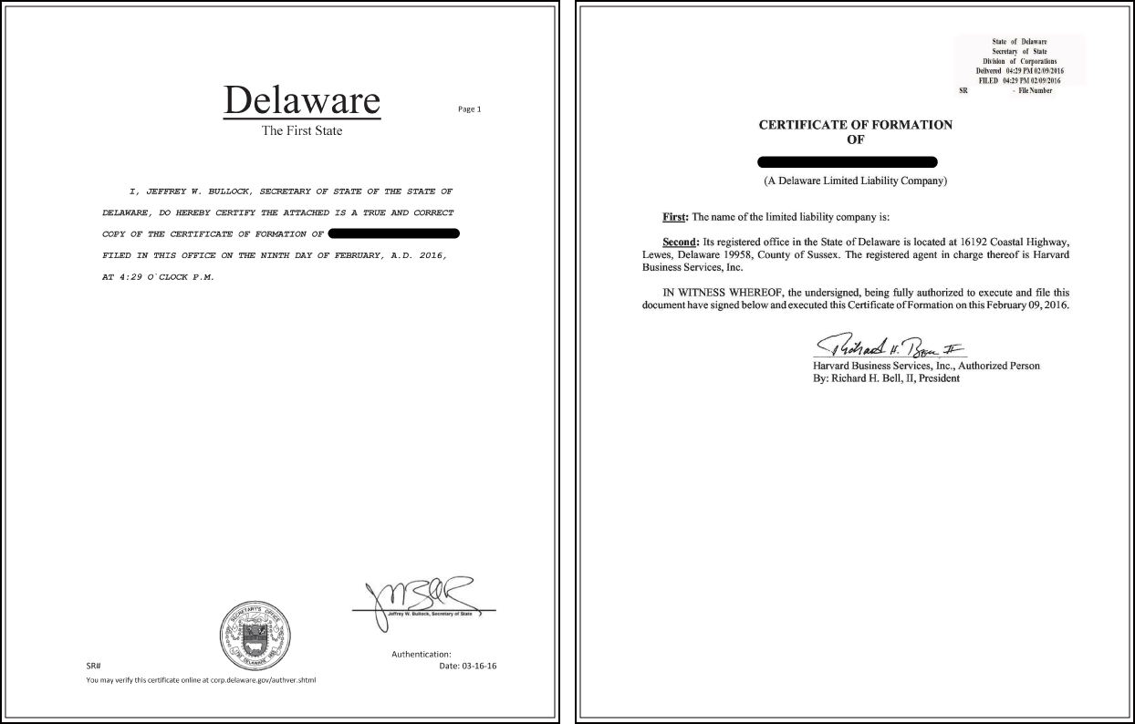 Certified copy2 Certificate Of