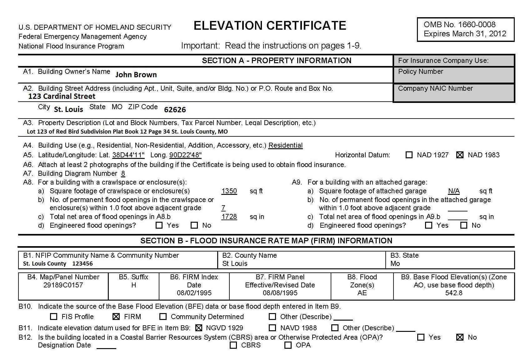 How to Read an Elevation Certificate