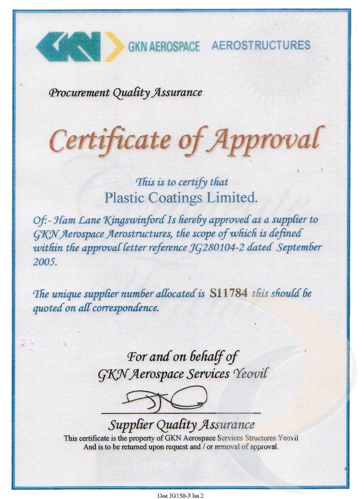 Certificate of Approval Template