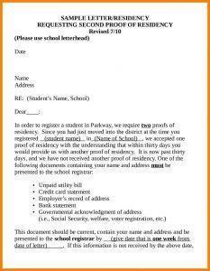 Certificate of Residence NYC 