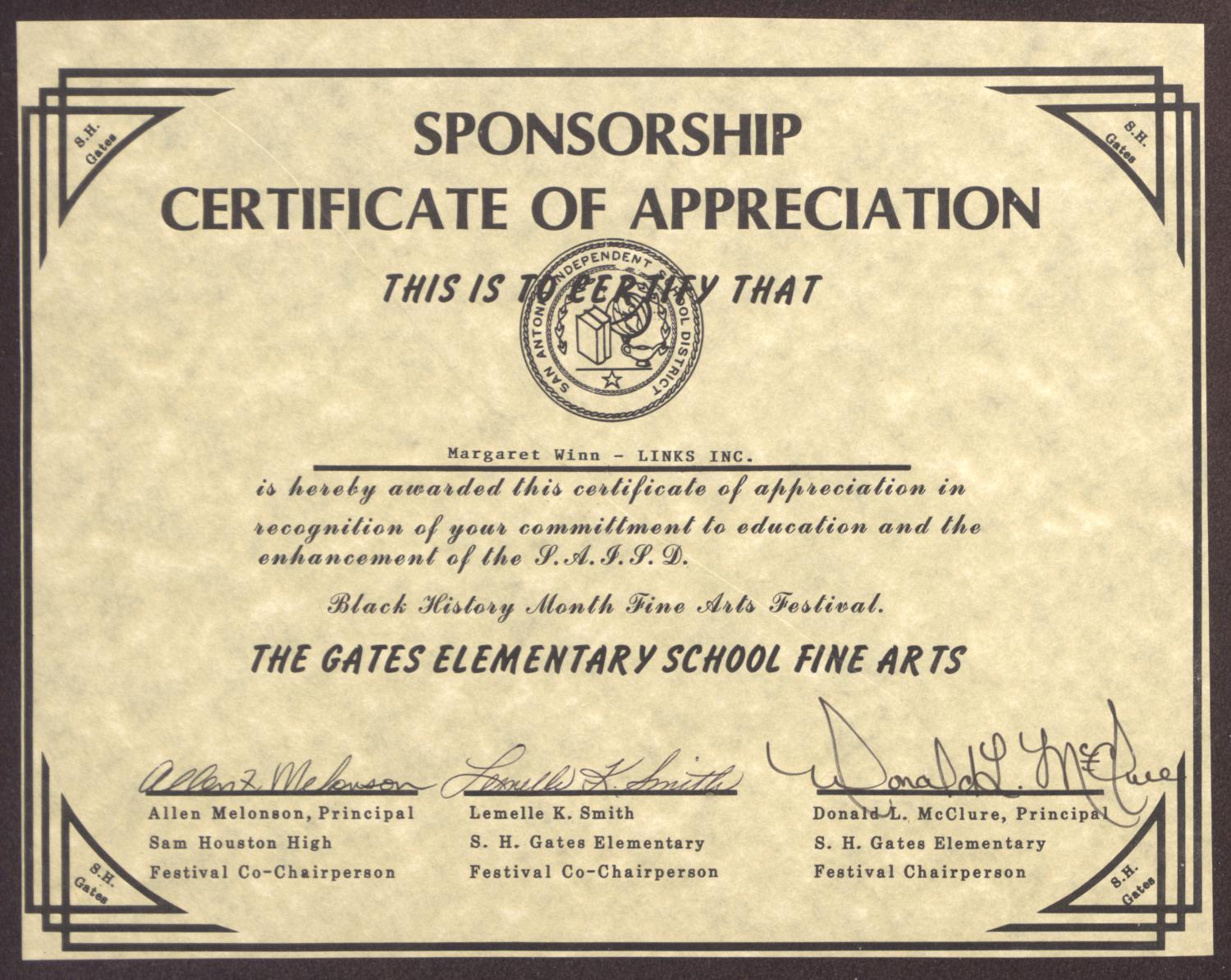 Certificate of Sponsorship Processing Time