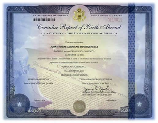 new born travel document